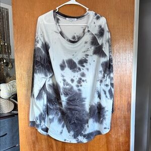 Tie-Dye Long Sleeve Top chic soul